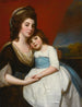 Portret van Lady Georgiana Smyth circa 1757-1799 en haar zoon - George Romney — weergave van het kunstwerk