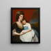 Portret van Lady Georgiana Smyth circa 1757-1799 en haar zoon - George Romney — ingelijst kunstwerk aan de muur