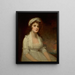 Portret van Miss Elizabeth Tighe 1774-1857 Halflang haar dragend in een witte jurk - George Romney — ingelijst kunstwerk aan de muur