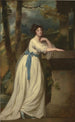 Portret van Madame Andrew Reid - George Romney — weergave van het kunstwerk