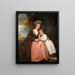 Portret van mevrouw Bracebridge en haar dochter Mary - George Romney — ingelijst kunstwerk aan de muur
