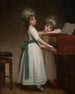 Portret van Maria en Catherine, dochters van Edward Thurlow, 1e baron Thurlow - George Romney — weergave van het kunstwerk