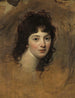 Portret van een vrouw - George Romney — weergave van het kunstwerk