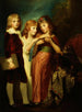 De kinderen Hartley - George Romney — weergave van het kunstwerk
