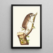 The Slow Lemur - George Shaw — framed artwork on a wall