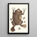 Surinam Toad Painting - George Shaw — framed artwork on a wall