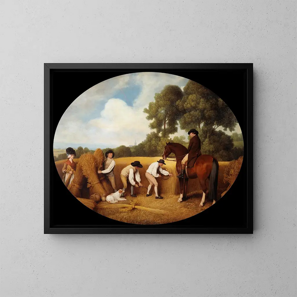Moissonneurs - George Stubbs — ingelijst kunstwerk aan de muur