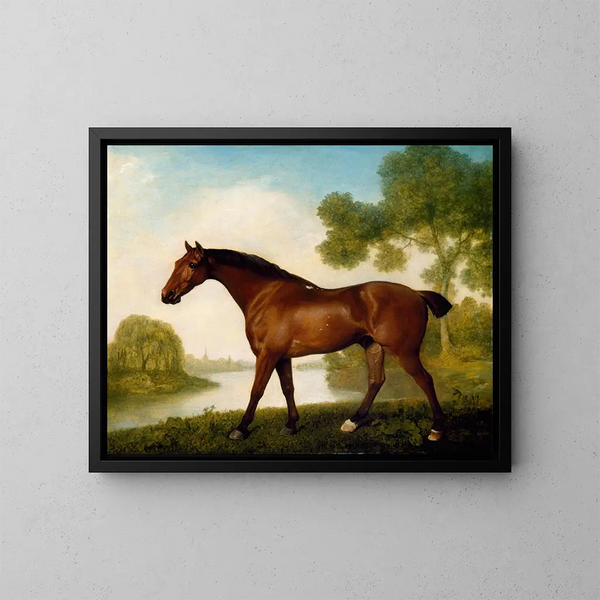 Een valstrikjager - George Stubbs — ingelijst kunstwerk aan de muur