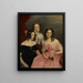 De drie zusters Robinson - George Theodore Berthon — ingelijst kunstwerk aan de muur