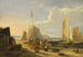 van een haven scène op het eiland Wight, kijkend naar de naalden - George Vincent — weergave van het kunstwerk