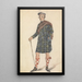 Uncle George in Highland shepherd costume - George Walker — framed artwork on a wall