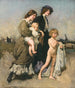 Het vakantiegroepje De zwemmers - George Washington Lambert — weergave van het kunstwerk