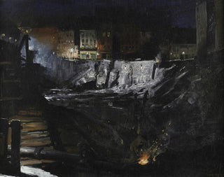 George Wesley Bellows - Excavation at Night.webp