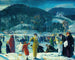 Winterliefde - George Wesley Bellows — weergave van het kunstwerk