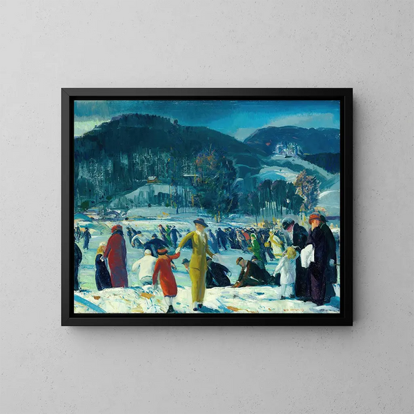 Winterliefde - George Wesley Bellows — ingelijst kunstwerk aan de muur