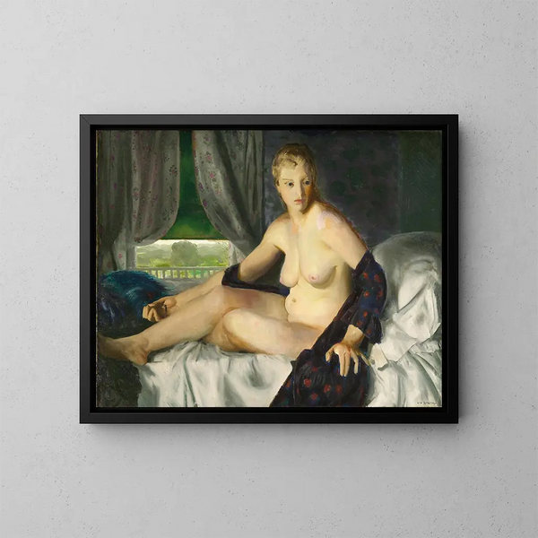 nieuw met waaier - George Wesley Bellows — ingelijst kunstwerk aan de muur