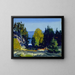 Het bosje van Monhegan - George Wesley Bellows — ingelijst kunstwerk aan de muur