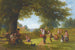 Springen over de schapen - George William Willis — weergave van het kunstwerk