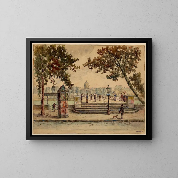 Passerelle des Arts - Georges-Henri Manesse — framed artwork on a wall