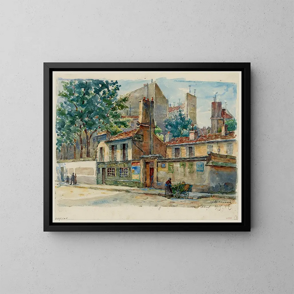 Serrurier, 10 rue Jean Bart - Georges-Henri Manesse — framed artwork on a wall