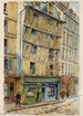 Oude huis uit de 13e eeuw 3 rue Volta - Georges-Henri Manesse — weergave van het kunstwerk