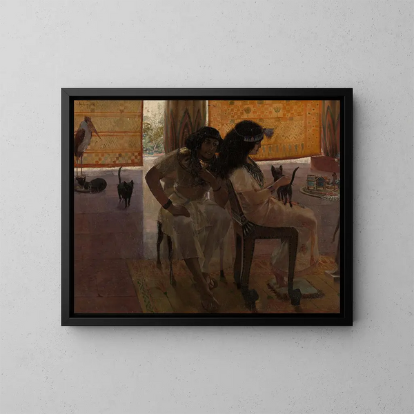 L'époque des pharaons - Georges Antoine Rochegrosse — framed artwork on a wall