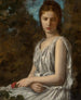 Meisje met roos - Georges Bellenger — weergave van het kunstwerk