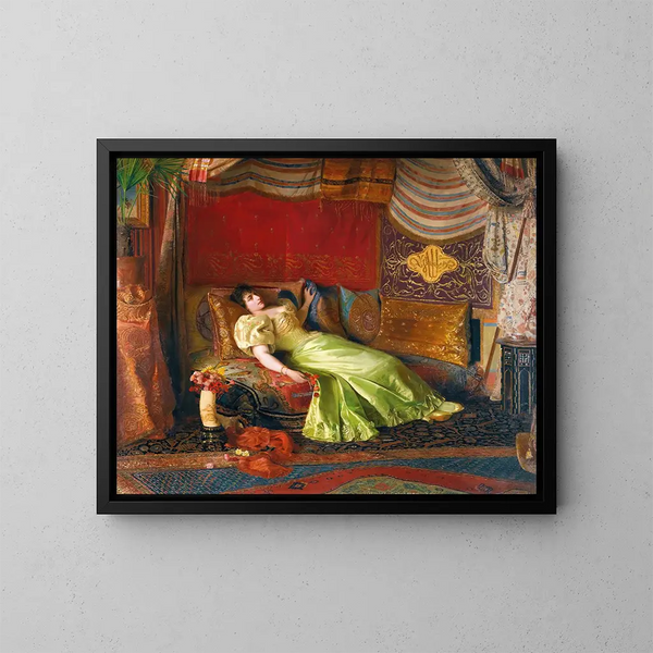 Oriental Dreams - Georges Croegaert — framed artwork on a wall