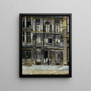 Georges Dufrnoy - Maison occupe par Victor Hugo sur la Grand Place Bruxelles en 1851 et 1852.webp
