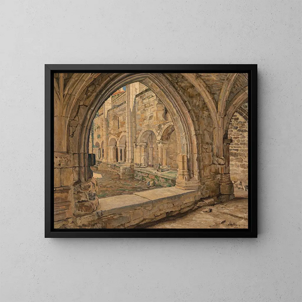 Mais où sont les neiges d'antan ? - Georges Émile Lebacq — framed artwork on a wall