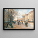 Parijs Flaneurs aan de Madeleine - Georges Fraipont — ingelijst kunstwerk aan de muur