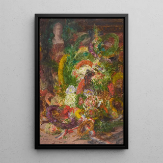 Georges Jeannin - Les fleurs et les couronnes de la chambre mortuaire.webp