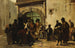 van een poppentheater in een Spaanse straat - Georges Jules Victor Clairin — weergave van het kunstwerk