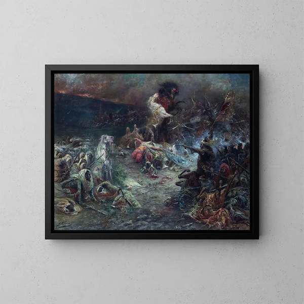 The Carnage - Georges Jules Victor Clairin — framed artwork on a wall