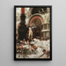 Tambour-major van het Franse leger dat de duiven op het San Marco plein in Venetië voert - Georges Jules Victor Clairin — ingelijst kunstwerk aan de muur