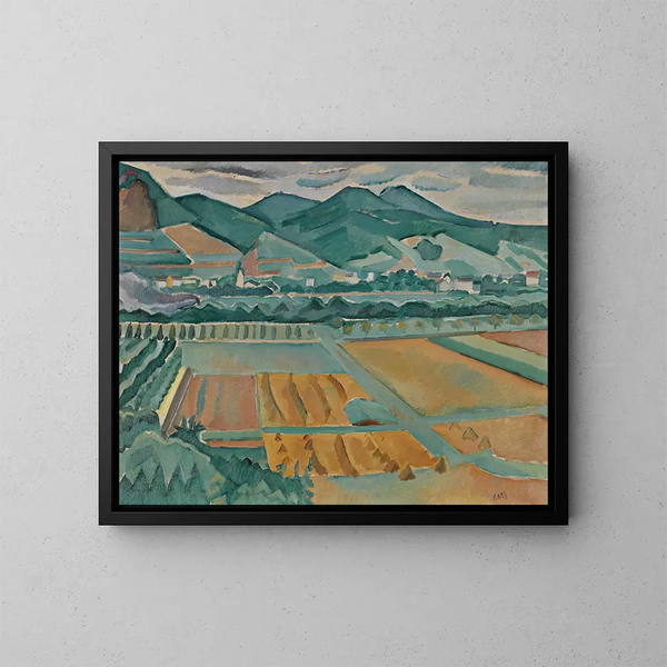 Landscape Painting in the South of France - Georges Kars — framed artwork on a wall