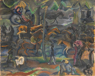 Georges Kars - Reiter und Flaneure im Park.webp