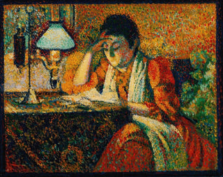 La Liseuse - Georges Lemmen — weergave van het kunstwerk
