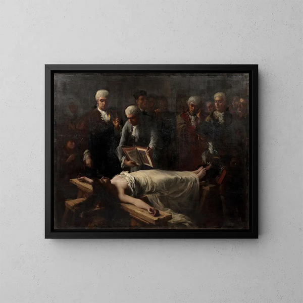 An Ecstatic in the Crucifixion Test from the 18th Century - Georges Moreau de Tours — framed artwork on a wall
