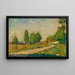 Aan de rand van het dorp - Georges Seurat — ingelijst kunstwerk aan de muur