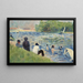 van de Schilderij Baigneurs Étude pour Baigneurs à Asnières - Georges Seurat — ingelijst kunstwerk aan de muur
