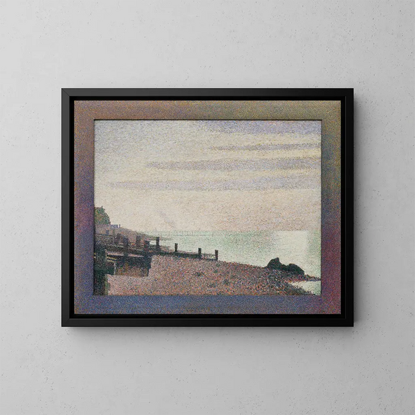 Avond in Honfleur - Georges Seurat — ingelijst kunstwerk aan de muur