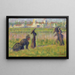 Figuren in een landschap - Georges Seurat — ingelijst kunstwerk aan de muur