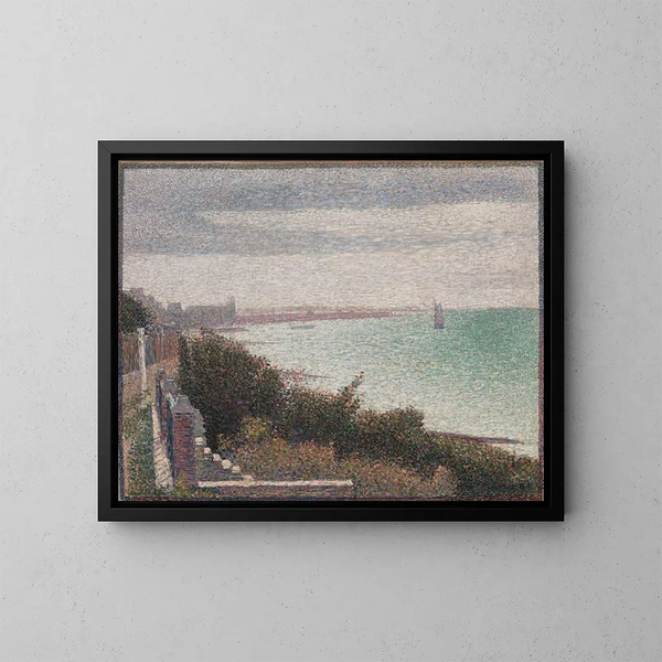 Avond in Grandcamp - Georges Seurat — ingelijst kunstwerk aan de muur