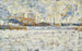 Winter in de voorstad - Georges Seurat — weergave van het kunstwerk