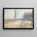 L'Hospice en de vuurtoren van Honfleur - Georges Seurat — ingelijst kunstwerk aan de muur