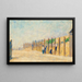 van arbeiders die palen inslaan - Georges Seurat — ingelijst kunstwerk aan de muur