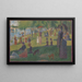 Studie voor Een zondagmiddag op het Île de la Grande Jatte - Georges Seurat — ingelijst kunstwerk aan de muur