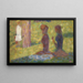 Studie van figuren voor La Grande Jatte - Georges Seurat — ingelijst kunstwerk aan de muur