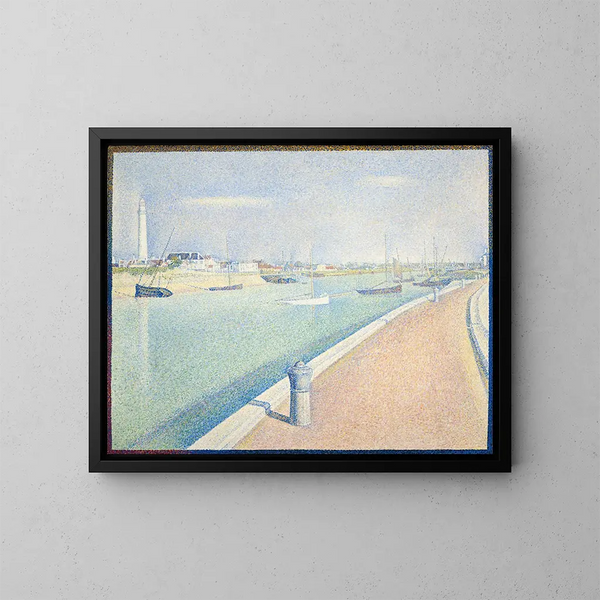 Het kanaal van Gravelines Petit Fort Philippe - Georges Seurat — ingelijst kunstwerk aan de muur